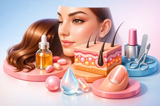 Hair Skin and Nails Collagen Support That Shows