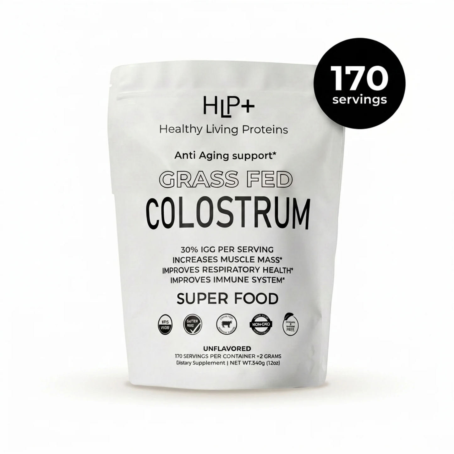 Grass-Fed Bovine Colostrum (30% IgG)