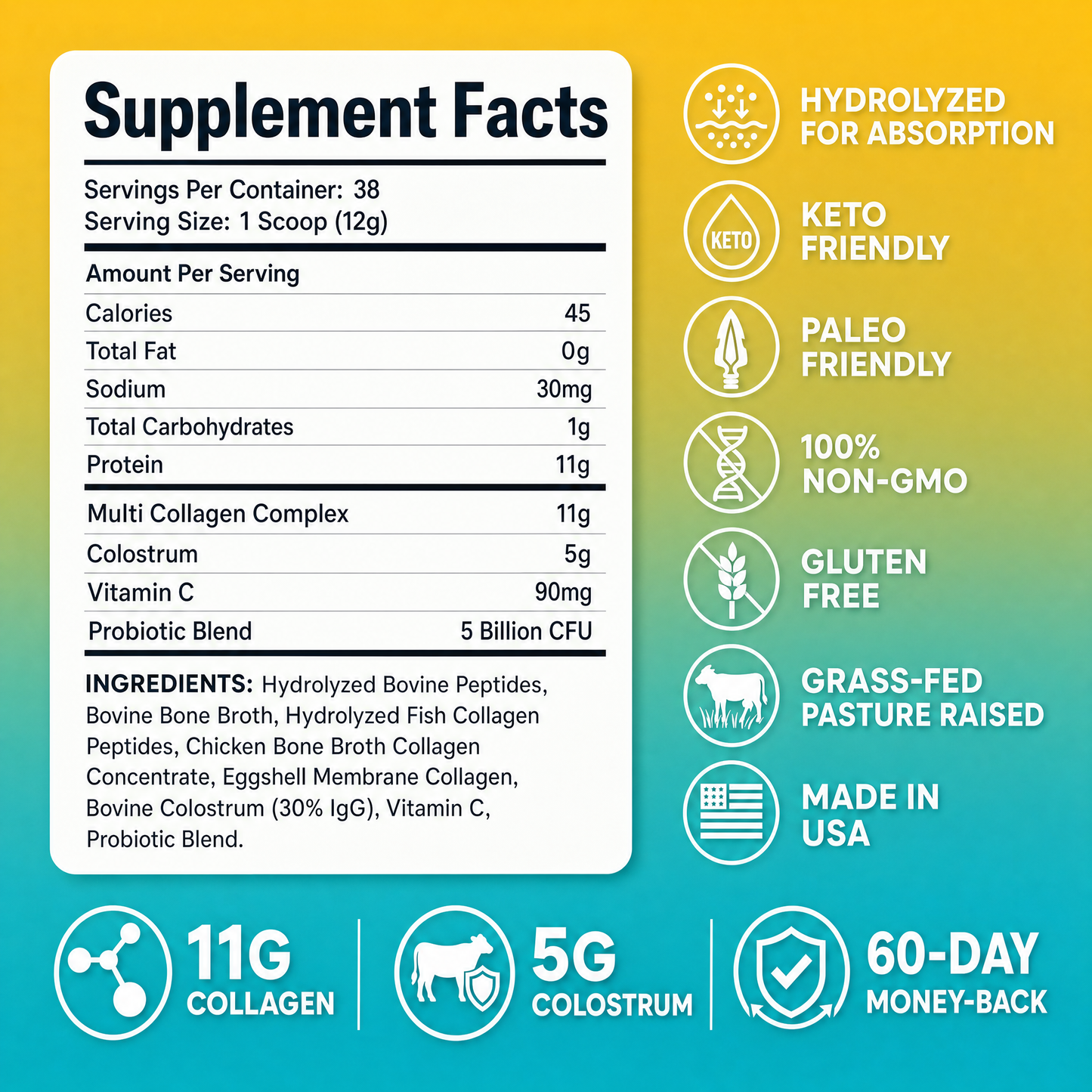 Multi Collagen Peptides & Colostrum