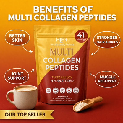 Multi Collagen Peptides Types (I, II, III, V, X)